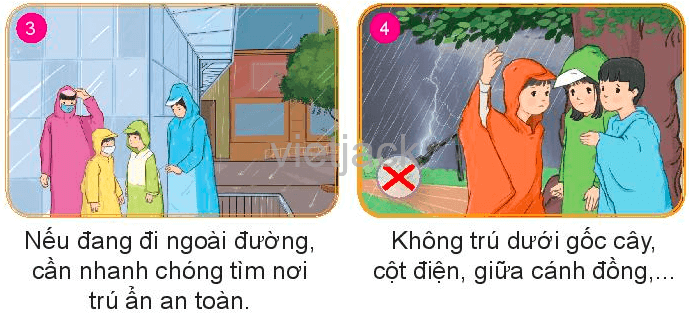 Nếu là Hoa trong trường hợp trên, em sẽ lựa chọn cách nào dưới đây để thoát khỏi nguy hiểm