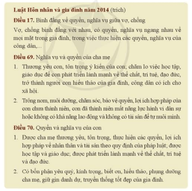 Em hãy đọc các thông tin, trường hợp dưới đây và trả lời câu hỏi: a) Em hãy dựa vào