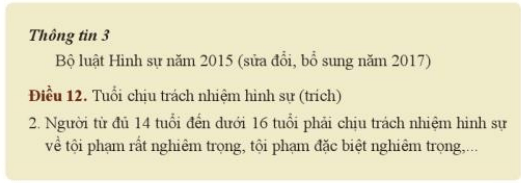 Em hãy đọc các hội thông tin để trả lời câu hỏi trong các trường hợp sau: a) Em hãy chỉ ra