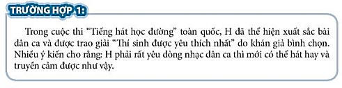 Em có đồng ý với ý kiến trên không? Vì sao?