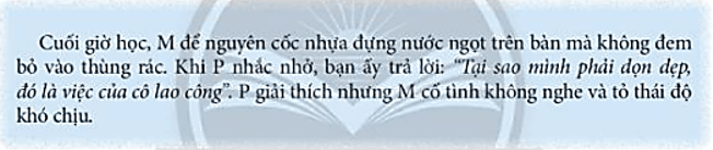 Hãy tự đánh giá xem trong vài tháng qua về sự quan tâm, cảm thông và chia sẻ của em với người thân