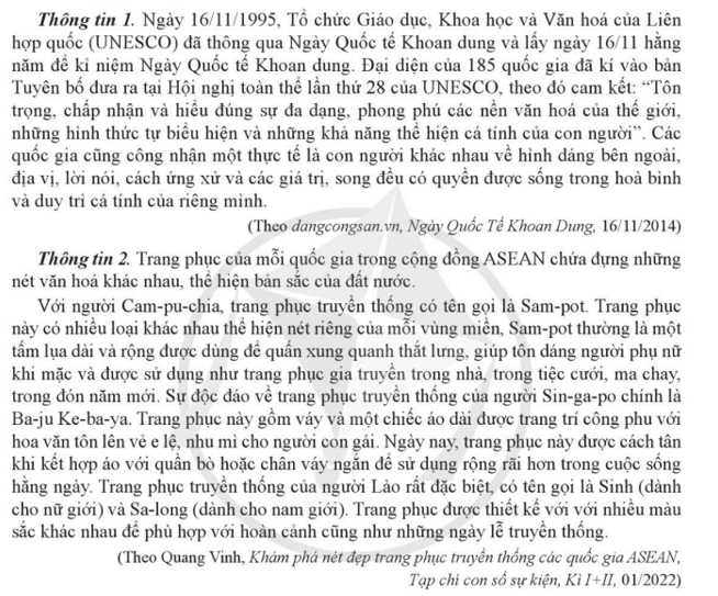 Hãy kể thêm những biểu hiện khác về sự đa dạng của các dân tộc