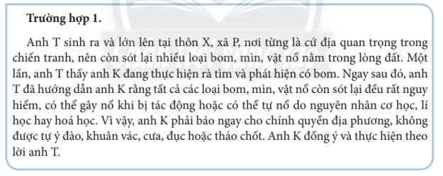 Anh T và anh K đã thực hiện việc phòng ngừa tai nạn vũ khí, cháy, nổ, như thế nào