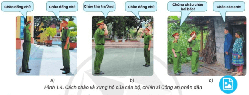 Lý thuyết GDQP 10 Cánh diều Bài 1: Một số nội dung điều lệnh quản lí bộ đội và điều lệnh công an nhân dân (ảnh 6)