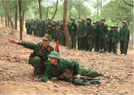 Lý thuyết GDQP 10 Cánh diều Bài 4: Các tư thế, động tác vận động trong chiến đấu (ảnh 5)