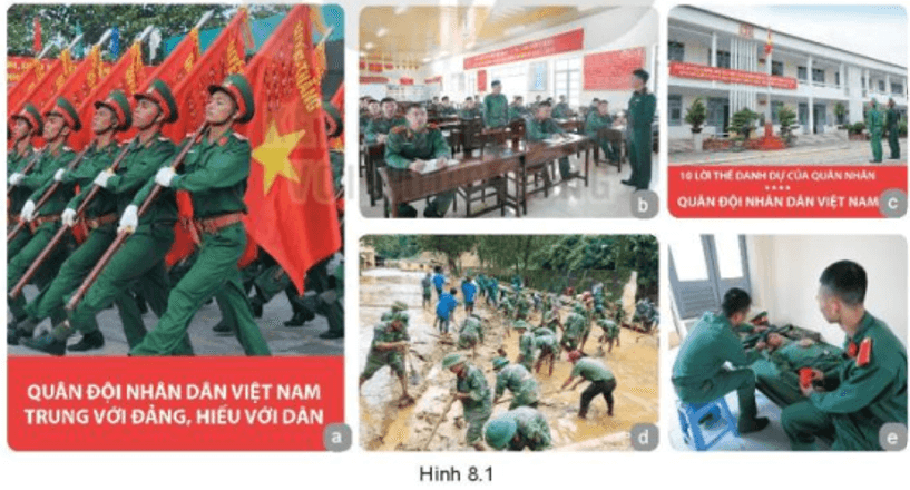 Quan sát hình 8.1, ghép hình với thông tin phù hợp