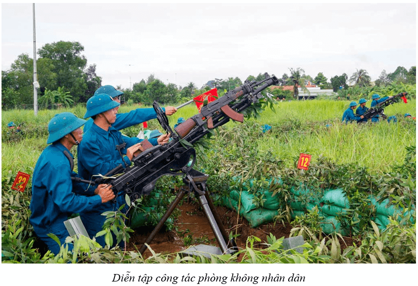 Lý thuyết GDQP 12 Bài 8: Công tác phòng không nhân dân