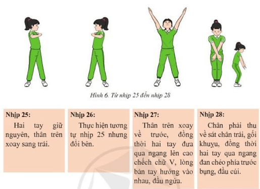 Em hãy vận dụng bài Thể dục liên hoàn vào tập luyện thể dục giữa giờ, biểu diễn kết hợp với các dụng cụ và âm nhạc