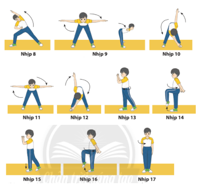 Em tập luyện tại nhà cùng với gia đình vào buổi sáng và kết hợp với âm nhạc