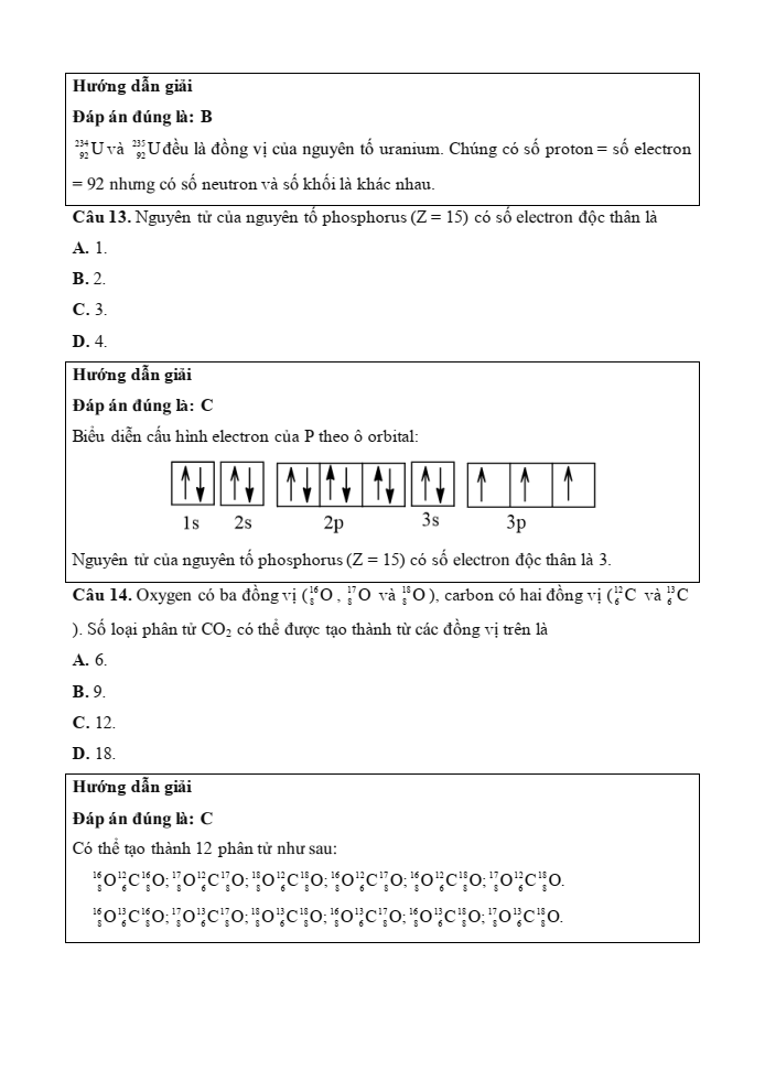 Đề kiểm tra Hóa học 10 Cánh diều Chủ đề 1 (có lời giải)