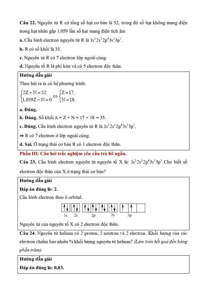 Đề kiểm tra Hóa học 10 Cánh diều Chủ đề 1 (có lời giải)