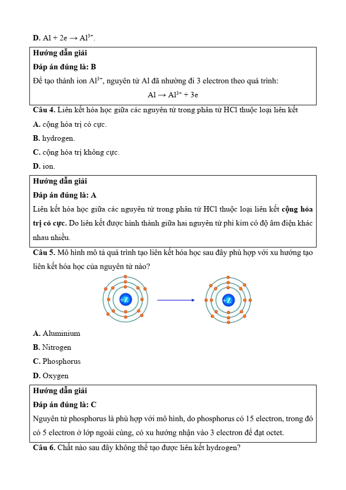 Đề kiểm tra Hóa học 10 Cánh diều Chủ đề 3 (có lời giải)