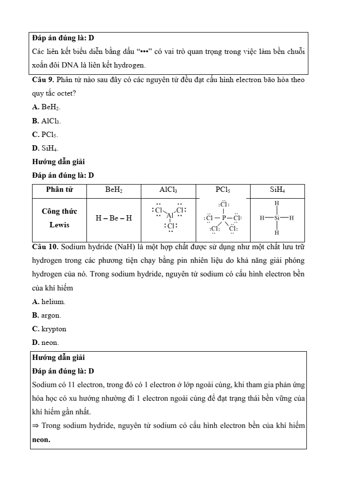 Đề kiểm tra Hóa học 10 Cánh diều Chủ đề 3 (có lời giải)