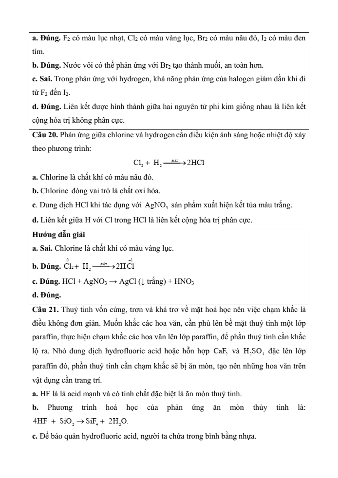 Đề kiểm tra Hóa học 10 Cánh diều Chủ đề 7 (có lời giải)