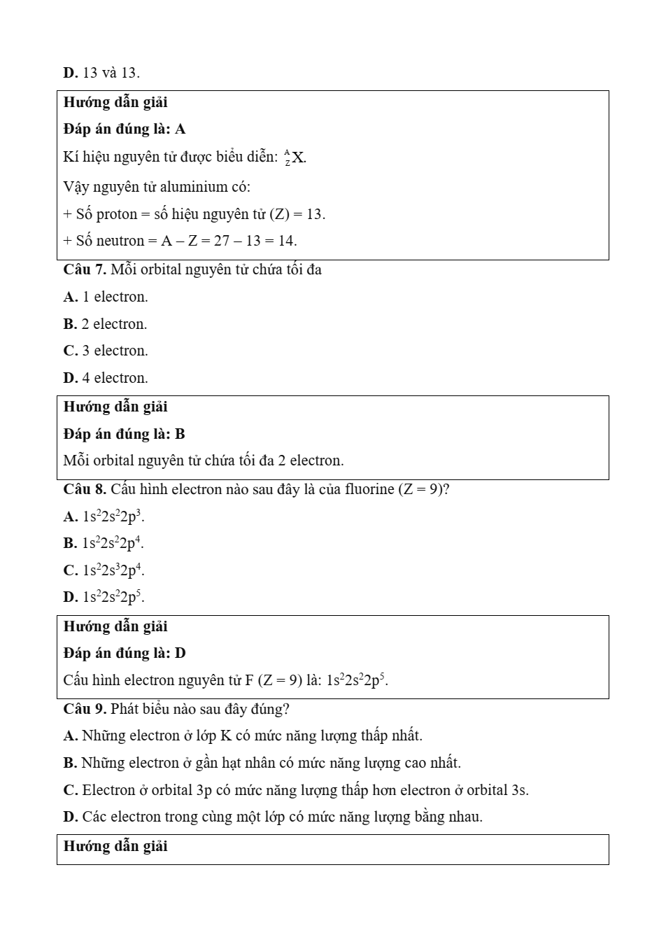 Đề kiểm tra Hóa học 10 Chân trời sáng tạo Chương 1 (có lời giải)