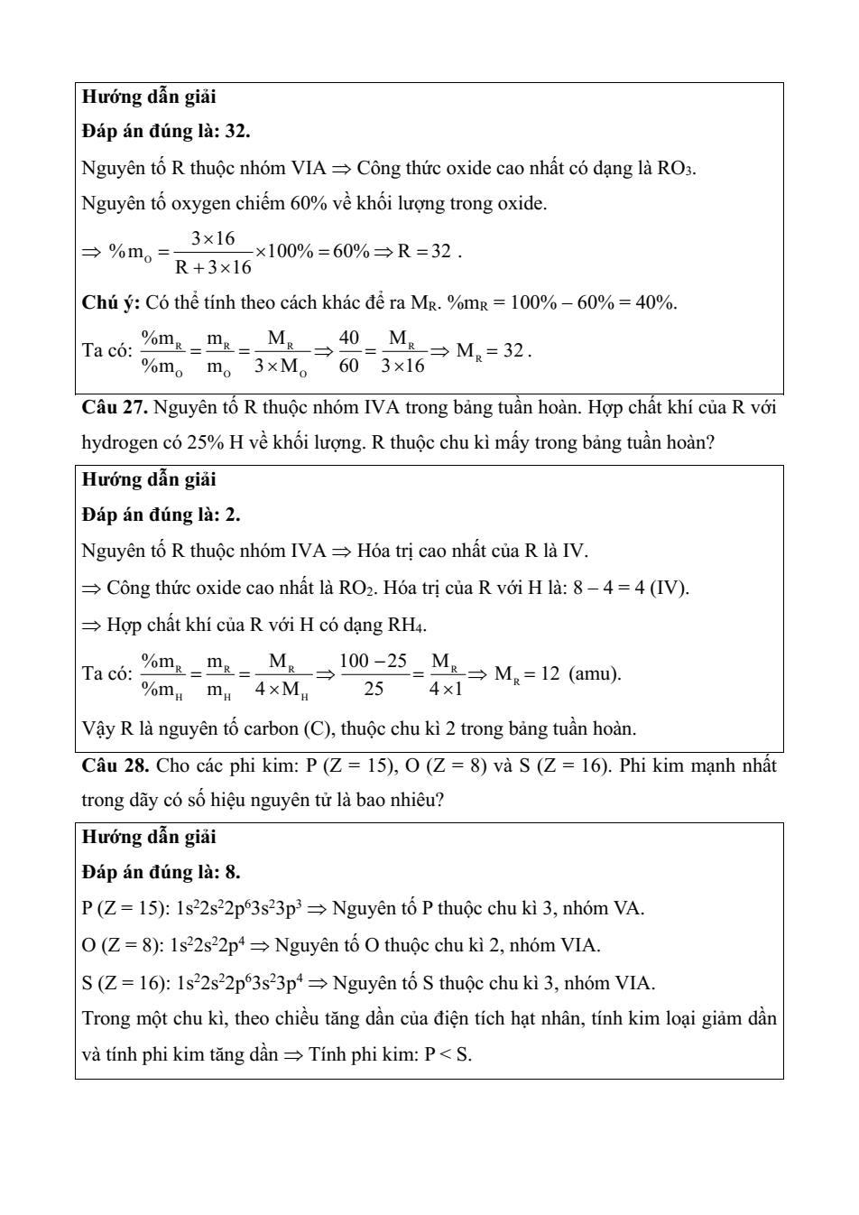 Đề kiểm tra Hóa học 10 Chân trời sáng tạo Chương 2 (có lời giải)
