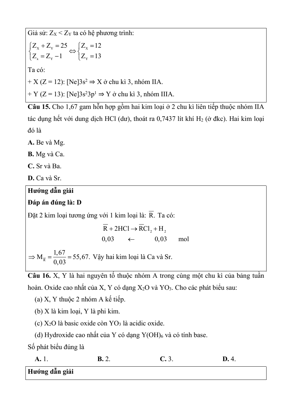 Đề kiểm tra Hóa học 10 Chân trời sáng tạo Chương 2 (có lời giải)