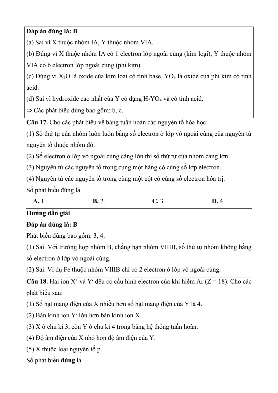 Đề kiểm tra Hóa học 10 Chân trời sáng tạo Chương 2 (có lời giải)