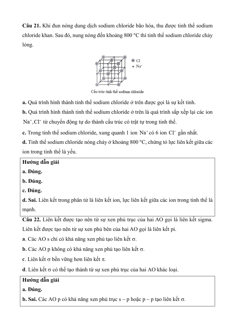 Đề kiểm tra Hóa học 10 Chân trời sáng tạo Chương 3 (có lời giải)