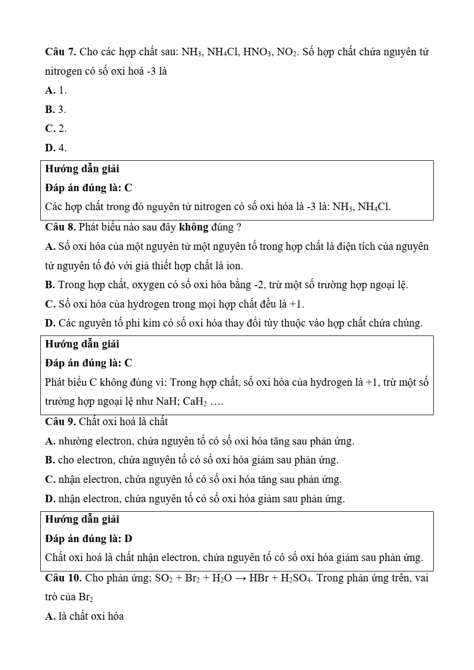 Đề kiểm tra Hóa học 10 Chân trời sáng tạo Chương 4 (có lời giải)