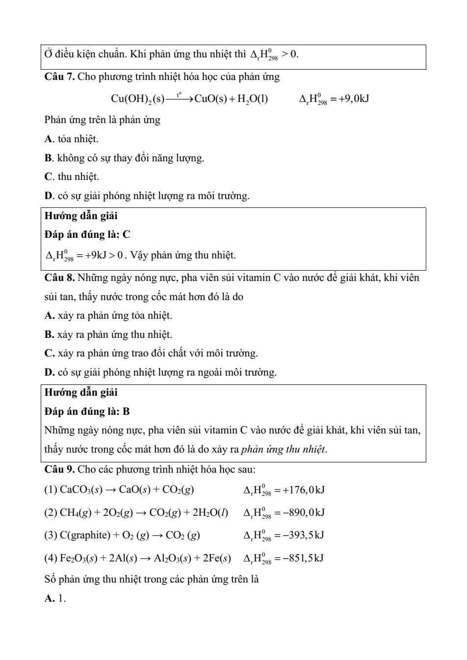 Đề kiểm tra Hóa học 10 Chân trời sáng tạo Chương 5 (có lời giải)