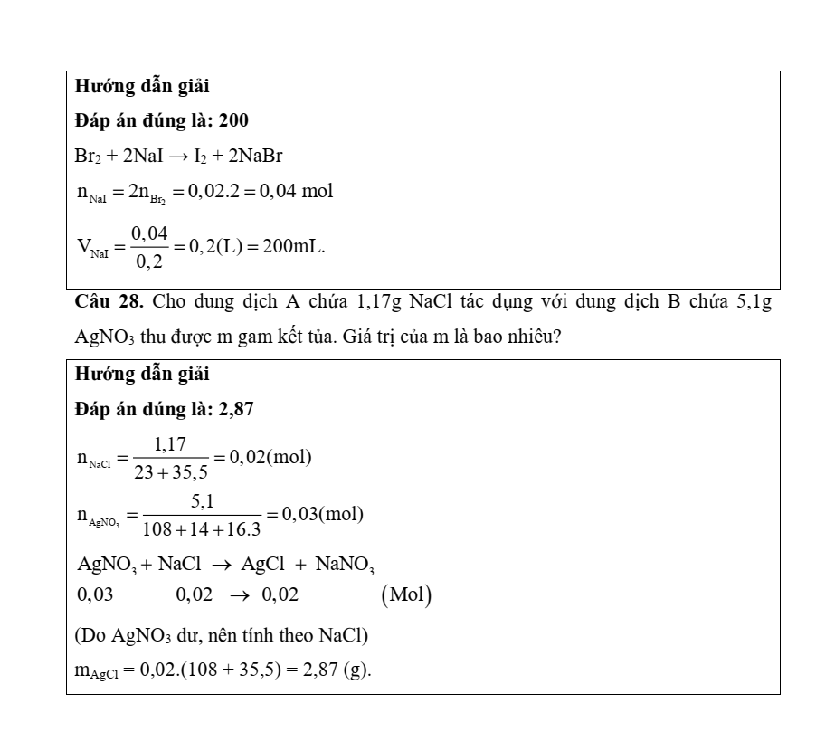 Đề kiểm tra Hóa học 10 Chân trời sáng tạo Chương 7 (có lời giải)