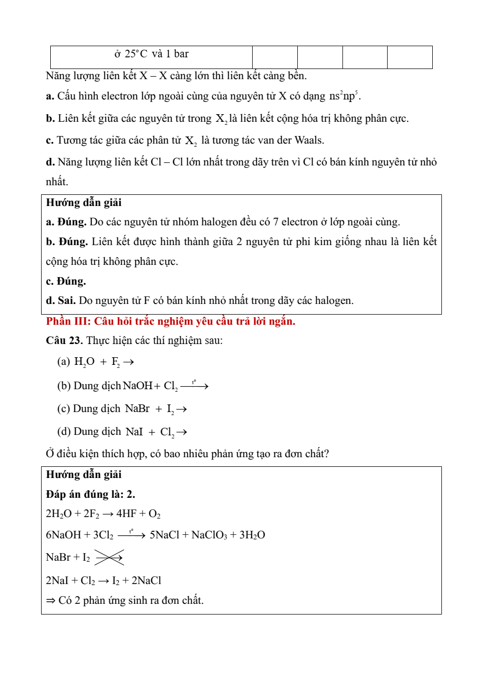Đề kiểm tra Hóa học 10 Chân trời sáng tạo Chương 7 (có lời giải)