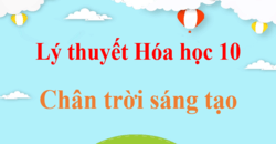 Lý thuyết Hóa 10 Chân trời sáng tạo chi tiết | Kiến thức trọng tâm Hóa học 10