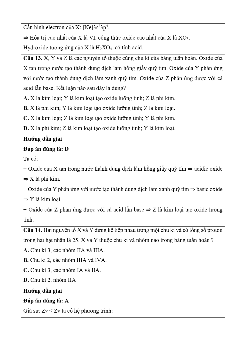 Đề kiểm tra Hóa học 10 Kết nối tri thức Chương 2 (có lời giải)