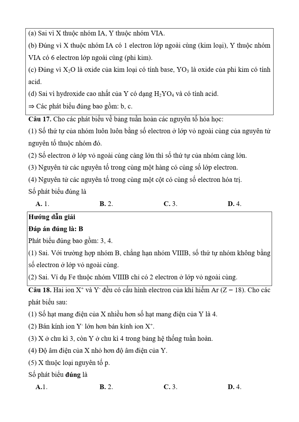 Đề kiểm tra Hóa học 10 Kết nối tri thức Chương 2 (có lời giải)