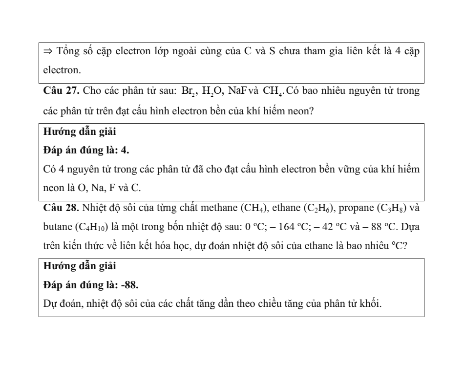 Đề kiểm tra Hóa học 10 Kết nối tri thức Chương 3 (có lời giải)