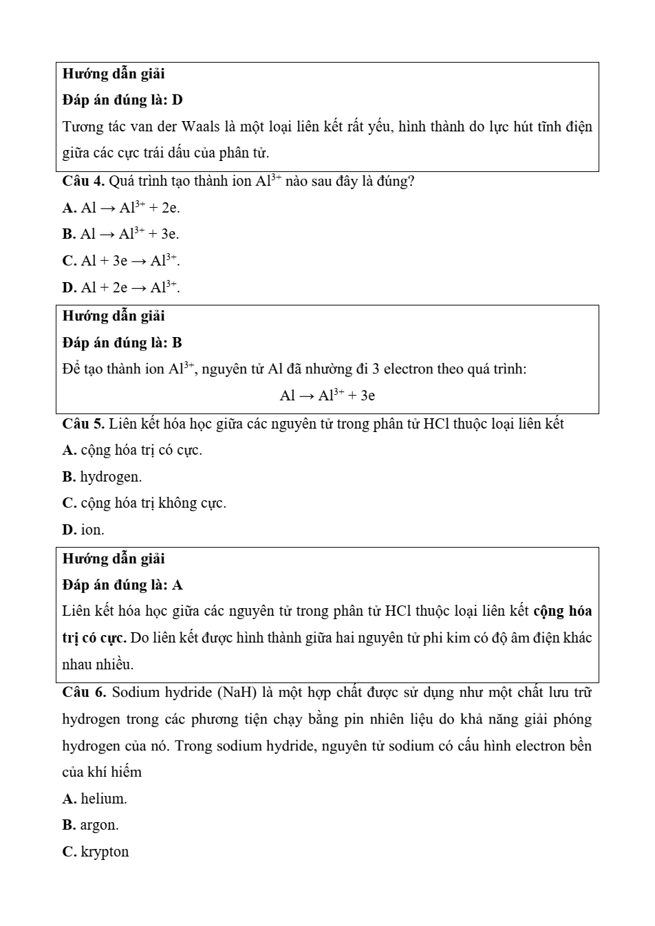 Đề kiểm tra Hóa học 10 Kết nối tri thức Chương 3 (có lời giải)
