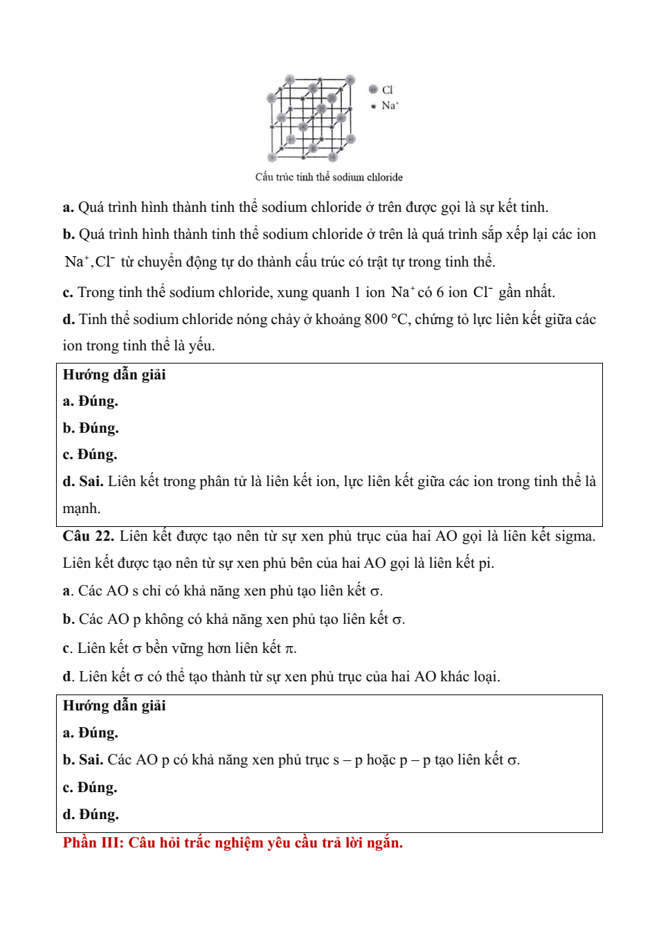 Đề kiểm tra Hóa học 10 Kết nối tri thức Chương 3 (có lời giải)