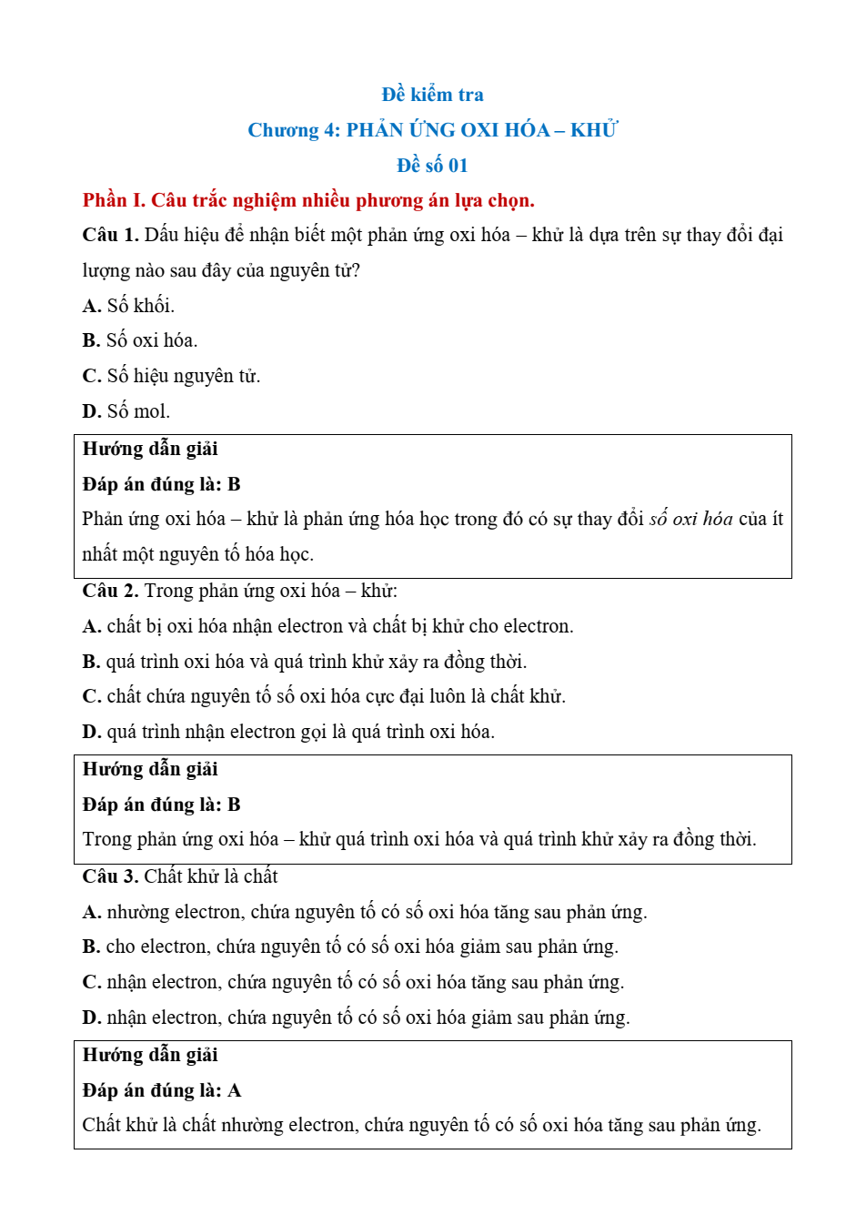 Đề kiểm tra Hóa học 10 Kết nối tri thức Chương 4 (có lời giải)