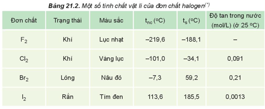 Lý thuyết Hóa học 10 Kết nối tri thức Bài 21: Nhóm halogen