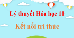 Tổng hợp Lý thuyết Hóa 10 Kết nối tri thức chi tiết | Kiến thức trọng tâm Hóa học 10