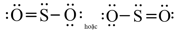 Hãy đề nghị công thức Lewis của SO2