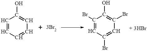 Phản ứng của phenol với nước bromine Chuẩn bị Dung dịch phenol 5% nước bromine bão hoà ống nghiệm