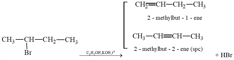Cho sơ đồ biến đổi của 1 – chloropropane như sau