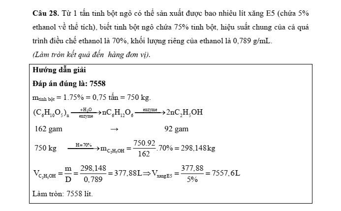 Đề kiểm tra Hóa học 11 Chân trời sáng tạo Chương 5 (có lời giải)