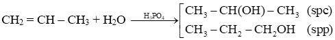 Viết phương trình hoá học của các phản ứng Propene tác dụng với hydrogen, xúc tác nickel