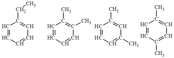 Refoming octane (C8H18) thu được các arene có công thức phân tử C8H10
