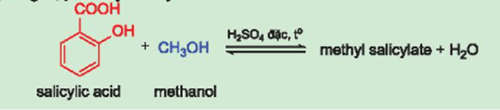 Methyl salicylate là hợp chất thuộc loại ester được dùng làm cao dán giảm đau kháng viêm ngoài da