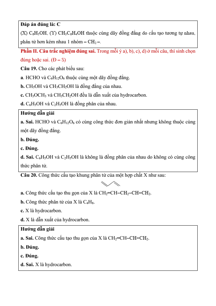 Đề kiểm tra Hóa học 11 Kết nối tri thức Chương 3 (có lời giải)