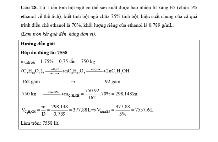 Đề kiểm tra Hóa học 11 Kết nối tri thức Chương 5 (có lời giải)