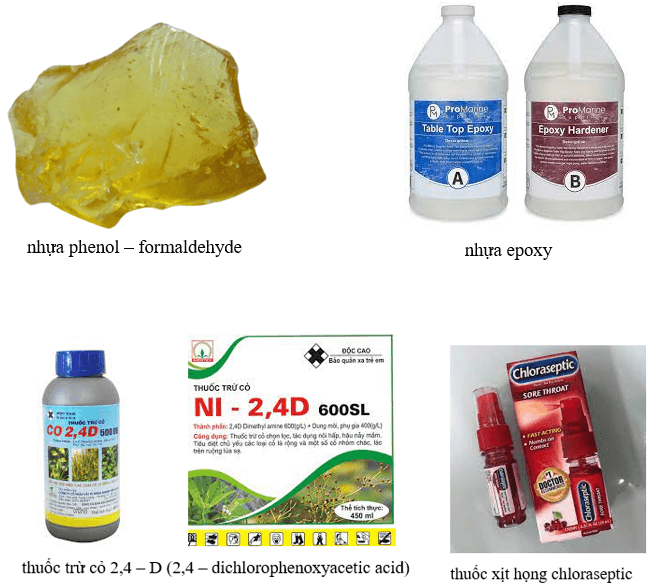 Sưu tầm một số sản phẩm có phenol trong thành phần để trình bày về các ứng dụng đa dạng của phenol