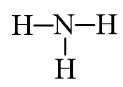 Trình bày các bước lập công thức Lewis của phân tử ammonia