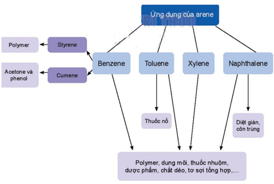 Lý thuyết Hóa học 11 Kết nối tri thức Bài 17: Arene (Hydrocarbon thơm)