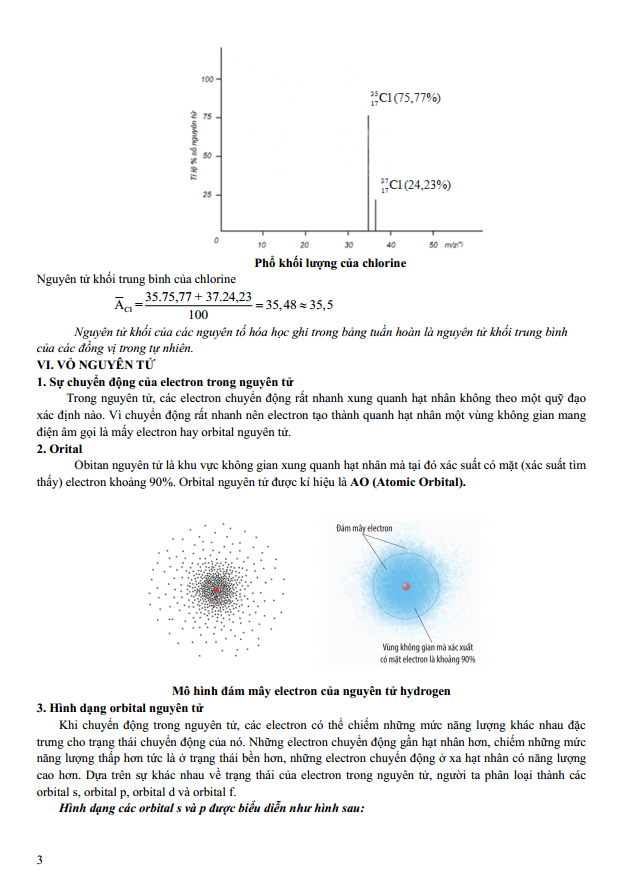 Chuyên đề bồi dưỡng HSG Hóa học 10 Cấu tạo nguyên tử (có lời giải)
