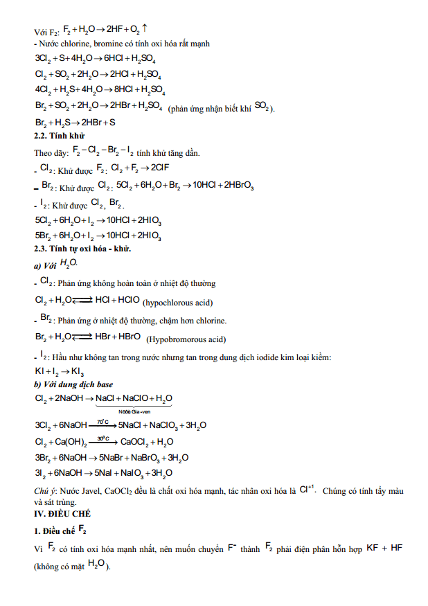 Chuyên đề bồi dưỡng HSG Hóa học 10 Nguyên tố nhóm VIIA - Halogen (có lời giải)